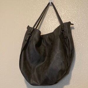Gussaci Gray Hobo Bag